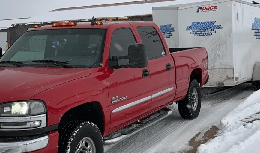 Schmidt Fabrication truck and trailer